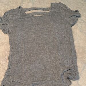 Zenana Outfitters Heather Gray Short Sleeve Top